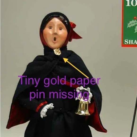 Byers’ Choice Ltd. Woman Bell Ringer With Kettle. - Picture 15 of 17